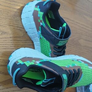 Skechers Kids' Green and Brown Sneakers